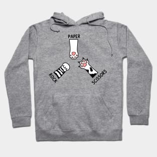 Rock Paper Scissors Cat Lover Hoodie